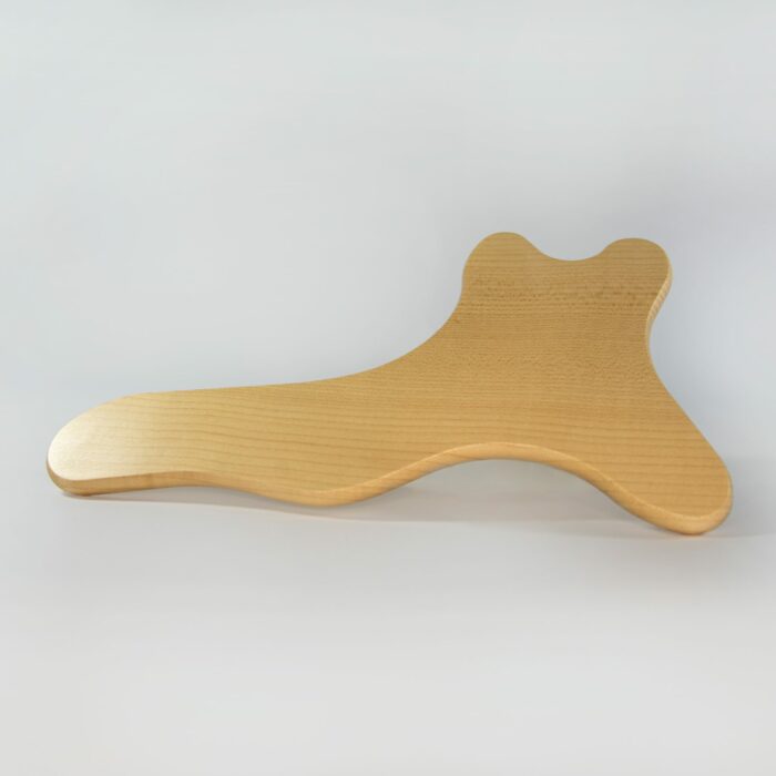Wooden massage spatula